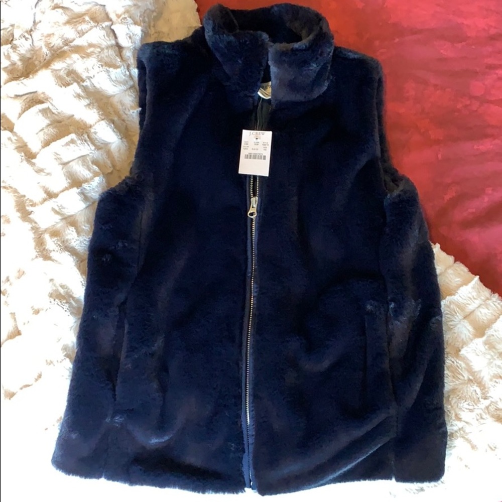 Faux fur vest